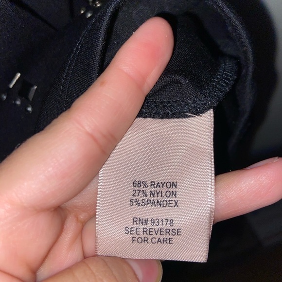 Philosophy Black Studded Sleeveless Shift Dress size XS - Picture 7 of 7